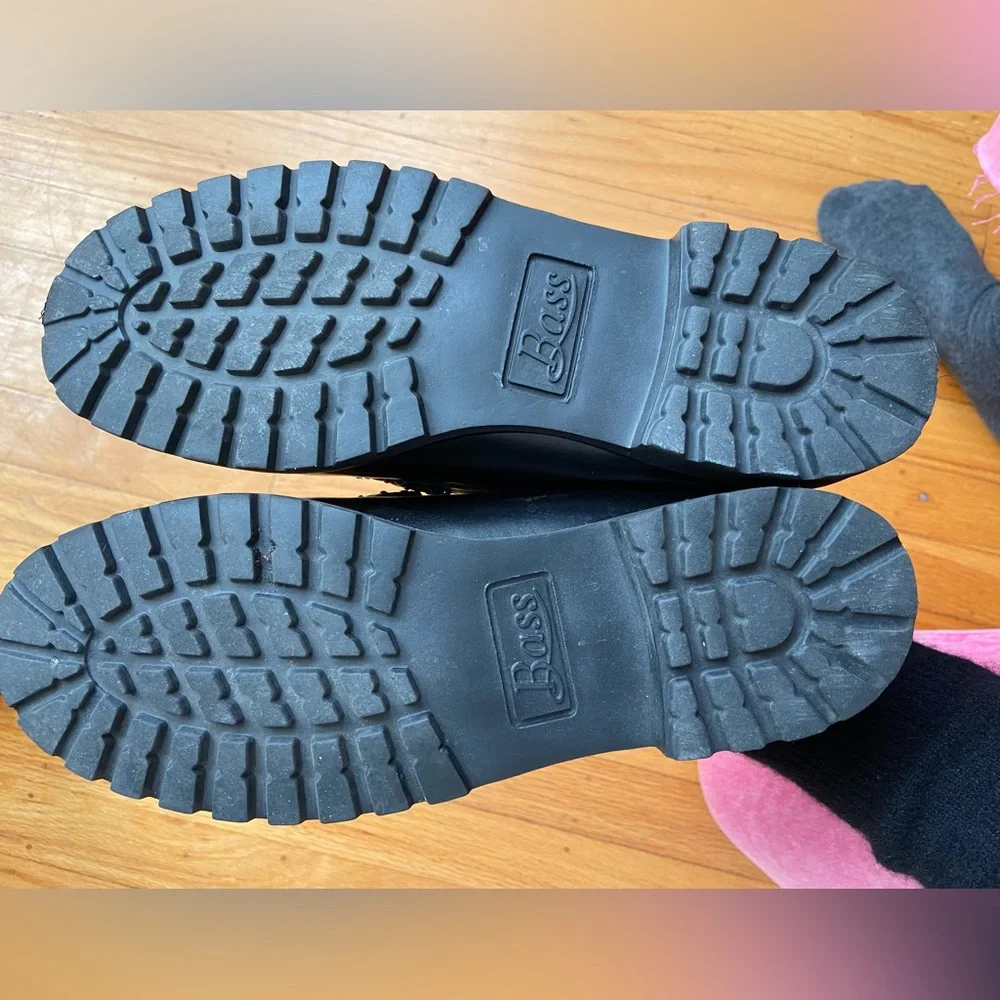 GH Bass weejuns Whitney lug black size women’s 8 - Picture 3 of 6
